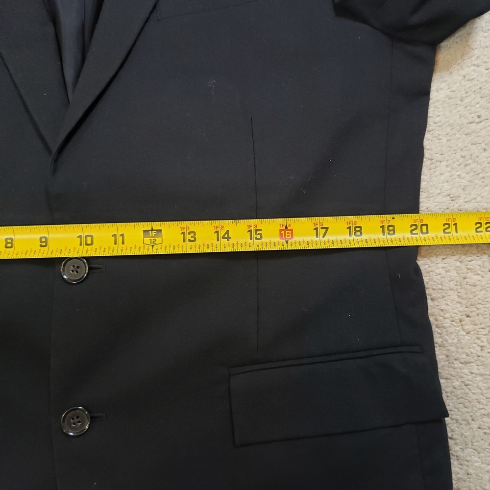 J. Crew Mens Thompson Blazer Black 42R Wool Stretch Jacket Sport Coat Preppy - Picture 10 of 14